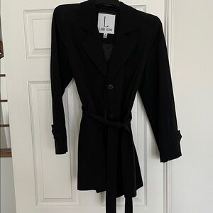 Larry Levine Black Trench Coat